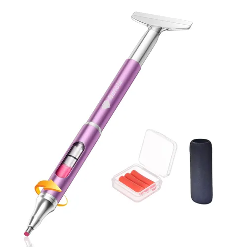 Vista 8 de benote Bolígrafo de pintura artística de diamante, bolígrafo de cera recargable para kit de arte de diamantes, accesorios, bolígrafos autoadhesivos