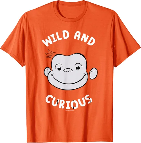 Vista 76 de Curious George Camiseta Big Face Wild and Curious Negro
