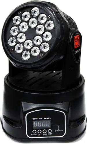 Vista 8 de MR DJ USA - LMH230 100W RGBW 18-LED Cabeza móvil DJ Luz