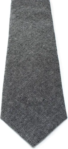 Vista 50 de Corbata delgada de algodón cambray para hombre, estilo desgastado texturizado - 2 1/2 pulgadas de ancho