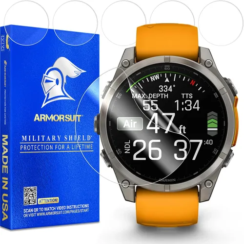 Vista 27 de ArmorSuit Paquete de 6 protectores de pantalla para Garmin Descent G2 / G1 MilitaryShield HD Clear Film - Fabricado en Estados Unidos