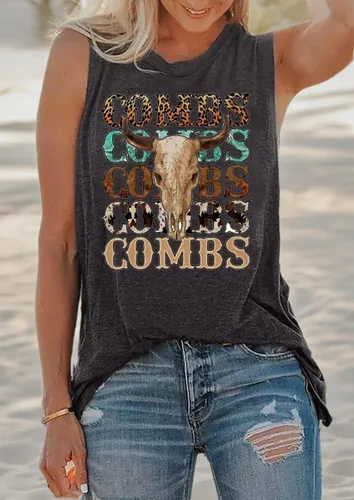 Vista 5 de Long Live Cowboys - Camiseta sin mangas para mujer, casual, sin mangas, vintage, música country, divertida impresión gráfica, chaleco sin mangas