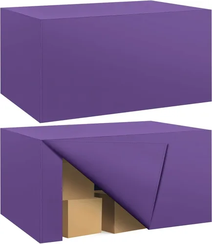 Vista 38 de Paquete de 2 manteles ajustados para mesa rectangular de 4 pies, 48 x 24 pulgadas, cubiertas de mesa verde manzana, tela de poliéster resistente al