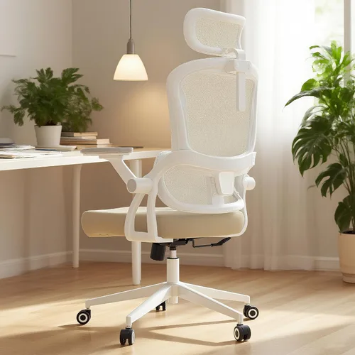 Vista 12 de Monhey Silla de oficina negra, silla de oficina ergonómica, silla de escritorio de oficina en casa para personas grandes y altas, silla