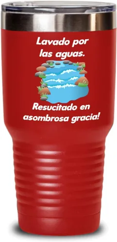 Vista 8 de Regalos católica cristianas vaso en espanol con versículos de la biblia para padres aguas