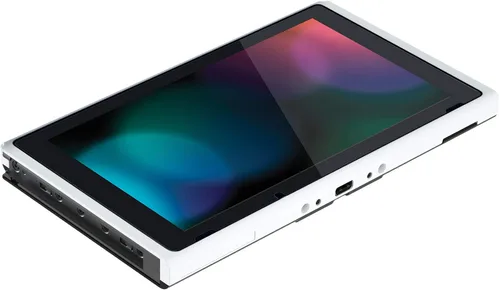 Vista 9 de eXtremeRate Placa trasera delantera blanca para consola Nintendo Switch, carcasa de control de mano NS Joycon con botones de juego completo, carcasa