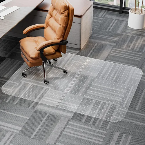 Vista 12 de 36" X 48" X 0.09" Office Chair Mat for Carpet - 2PCS Transparente
