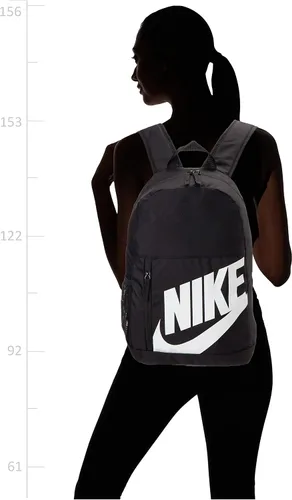 Vista 3 de Nike Elemental - Mochila básica infantil unisex - caída de 19 pulg., Negro, MISC