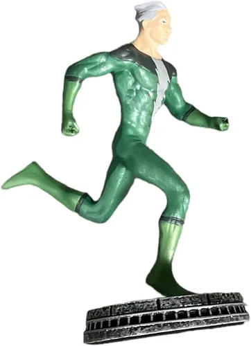 Vista 2 de Eaglemoss Marvel Chess Collection Quicksilver - Peón de resina metálica esculpido a mano sin plomo con historia de fondo y revista Storyline Recap