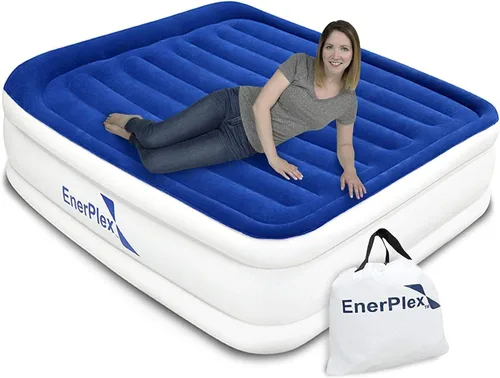 Vista 12 de EnerPlex Colchón de Aire con Bomba Incorporada - Colchón Hinchable Autoinflable con Soporte para el Cuello - Cama de Aire Inflable para Viajes