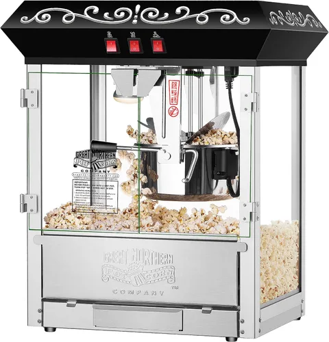 Vista 8 de Máquina para palomitas de maíz perfectas Great Northern de 10 oz, hace 12 cuartos de galón, Negro
