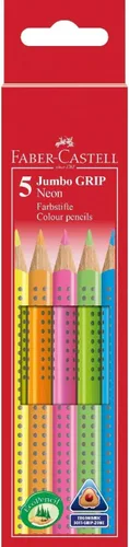 Vista 3 de Faber Castell 110994 - Crayones de neón Jumbo Grip