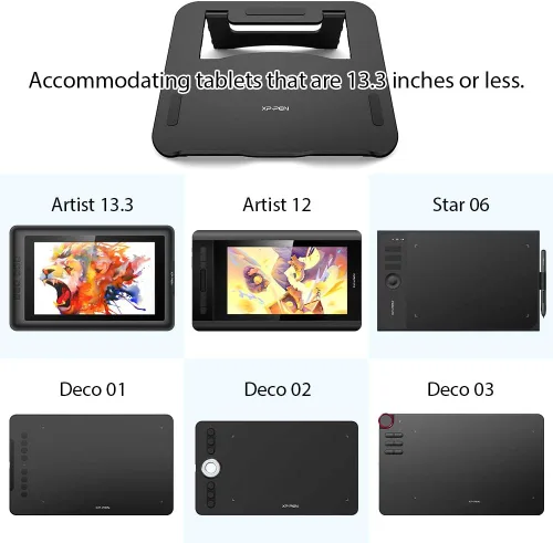 Vista 5 de XPPen AC42 - Soporte para tableta gráfica, soporte para portátil y dispositivo móvil para XPPen Artist10 2nd, Artist12, Artist13.3 Pro, Artist13.3