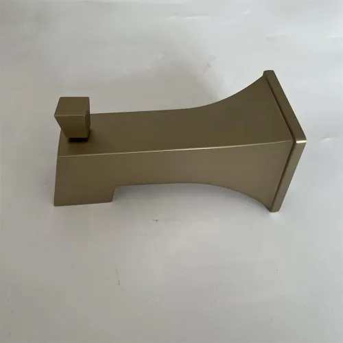 Vista 5 de Boquilla cuadrada de ducha extra larga con desviador de dominadas para tubo de cobre de 1/2 pulgada, oro cepillado