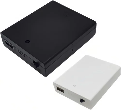 Vista 6 de Decorit Soporte para caja de batería, USB hembra Socket 4 AA estuche de batería con interruptor, adaptador para luz LED USB de 5 V, tira, cadena