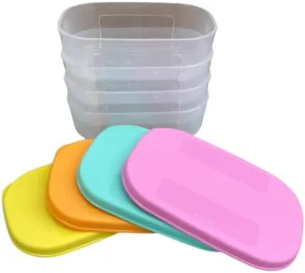 Vista 2 de Tupperware Mini Freezer Mates - Juego de 4 sellos multicolor de 4.7 fl oz
