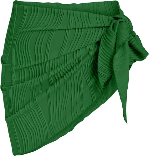 Vista 18 de ZAFUL - Pareo de mujer, pareo de playa, pareo transparente para bikini, pareo de gasa para traje de baño 0- Café