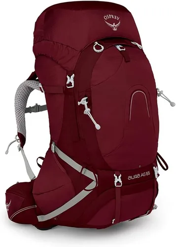 Vista 9 de Osprey Aura AG 50L Mochila de mochilero para mujer, gris Vestal, XS