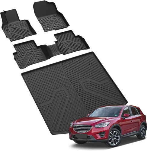 Vista 13 de LASFIT - Tapete de carga 3D para maletero de Volkswagen VW2018-2024 (ajuste 5 asientos), protección para todo tipo de clima, tapete de TPE de alta