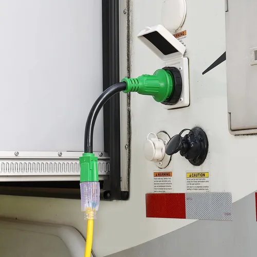 Vista 2 de RVGUARD Cable adaptador RV de 30 amperios a 110 voltios con conector