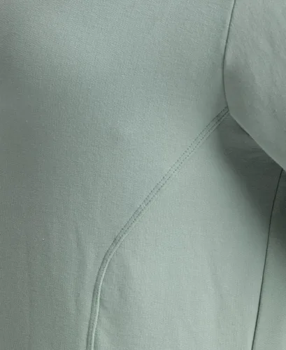 Vista 5 de ARENA Sudadera unisex de algodón sólido para adultos, manga larga, cuello redondo, ajuste regular