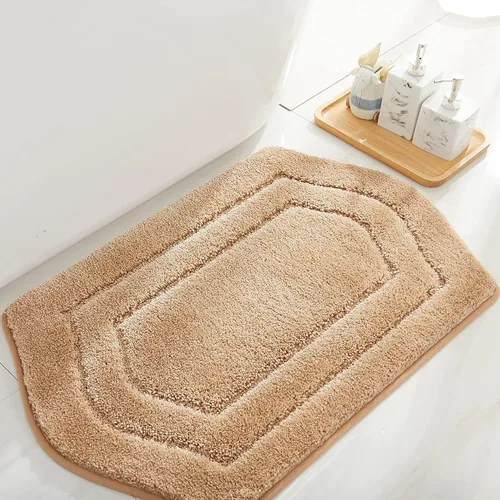 Vista 8 de COSY HOMEER Alfombras de Baño Extra Gruesas para Baño - Juegos de Alfombras Antideslizantes de Lino de Baño Suave Felpa 100% Poliéster Fuerte Sala