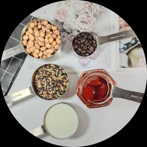 Vista 8 de Juego de tazas y cucharas medidoras, juego de tazas y cucharas medidoras de acero inoxidable 18/8, taza métrica y estadounidense 6 medida y cuchara