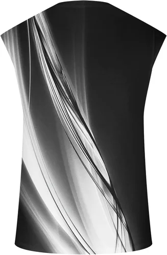 Vista 4 de Camisetas para hombre, cuello redondo, degradado, manga corta, deportiva, gimnasio, muscular, ajustada, para la calle, moda para hombre