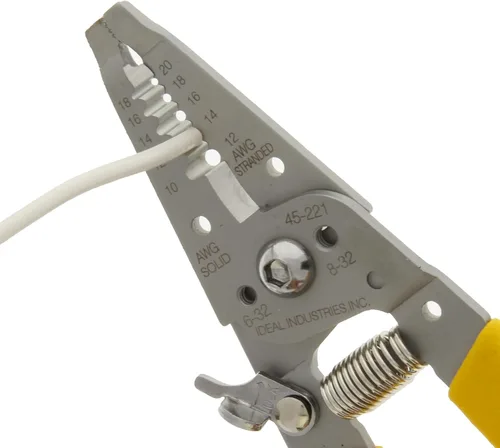Vista 5 de IDEAL Electrical 45-221 Reflex Super T-Stripper pelacables, acero inoxidable, 8-16 AWG sólido, 10-18 AWG trenzado