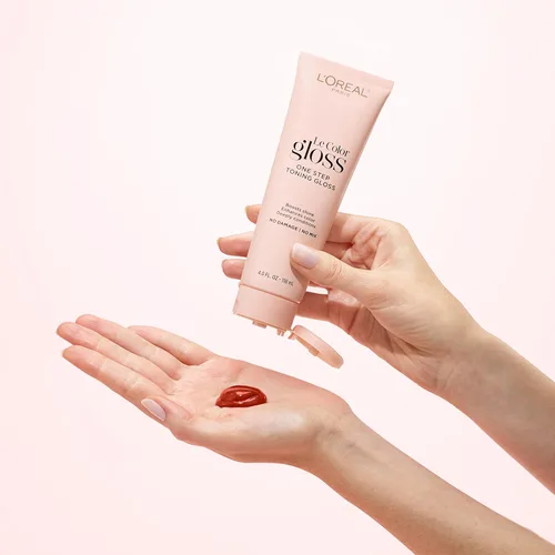 Vista 5 de L'Oréal Paris Le Color One Step - Brillo tonificante para el cabello, color caoba, 4 onzas