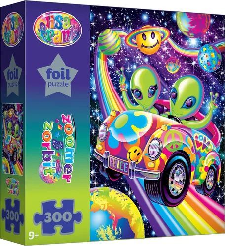 Vista 8 de RoseArt Lisa Frank Foil Dancing Dolphins - Rompecabezas de 300 piezas