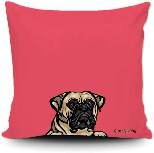 Vista 17 de Funda de almohada para perro, divertida funda de almohada para sofá, cama, decoración del hogar, 20 x 20 pulgadas Bull Terrier-1-10