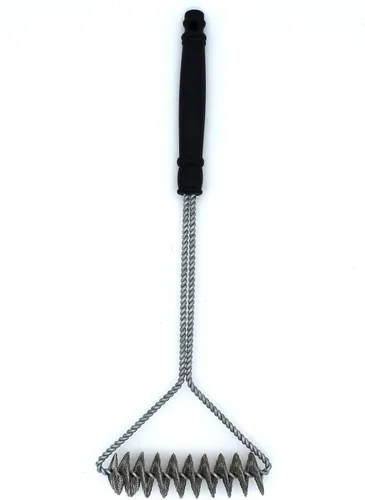 Vista 9 de Outset Limpieza de parrilla, raspador universal para parrilla, acero inoxidable con bolsa de almacenamiento