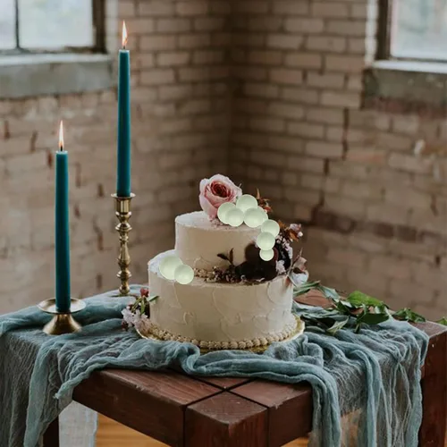 Vista 6 de Rsstarxi 30 piezas de mini globos y bolas de espuma para tartas – Insertos de pastel de bricolaje para bodas, aniversarios y decoraciones de fiesta