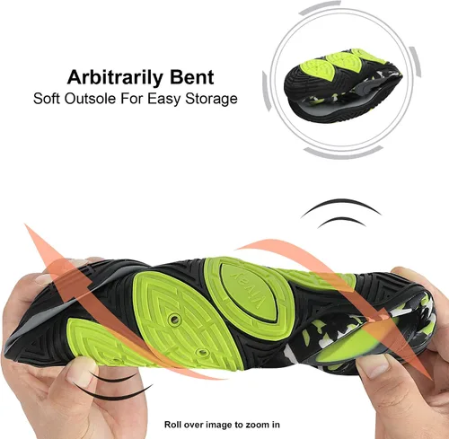 Vista 4 de Mens Womens Water Shoes Aqua Shoes Swim Shoes Beach Sports Quick Dry Barefoot for Boating Fishing Diving Surfing