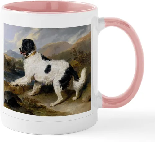 Vista 21 de CafePress Newfoundland Dog Drool Zone Taza de café de cerámica de 11 oz (11.0 fl oz)