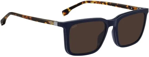 Vista 3 de Hugo Boss BOSS 1492CS Azul Habana AzulMarrón Plegable Clip En 5518145 Gafas de sol para hombre, Clip plegable azul habana azulmarrón