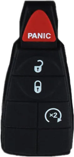 Vista 3 de Carcasa de repuesto para llave de mando a distancia sin llave para Dodge Durango Grand Caravan Journey Ram 1500 2500 3500 Jeep Grand Cherokee Ram