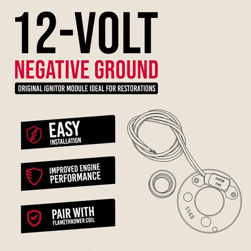 Vista 3 de PerTronix Kit de conversión de encendido electrónico de encendido 1143, compatible con Delco 4 cilindros