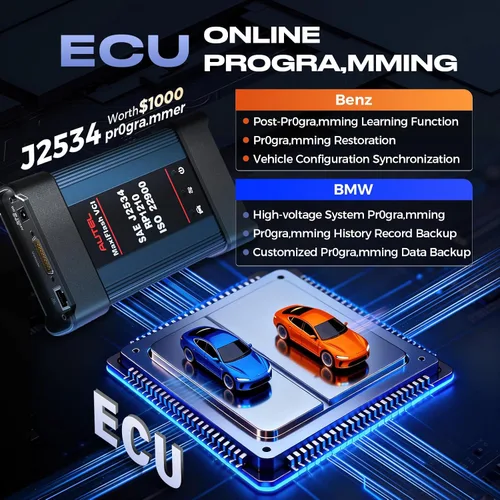 Vista 5 de Autel MaxiCOM MK908P - Escáner de diagnóstico de coche con programación de código del ECU, escáner automotriz OBD2 con MaxiScope MP408, osciloscopio