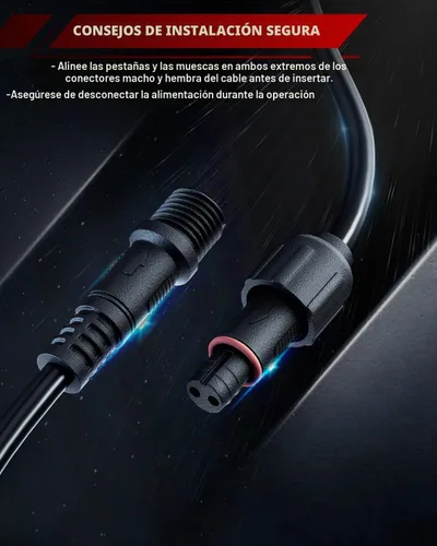 Vista 7 de Cable de extensión de 2 pines de 10 pies para kits de luz estroboscópica LUMENIX