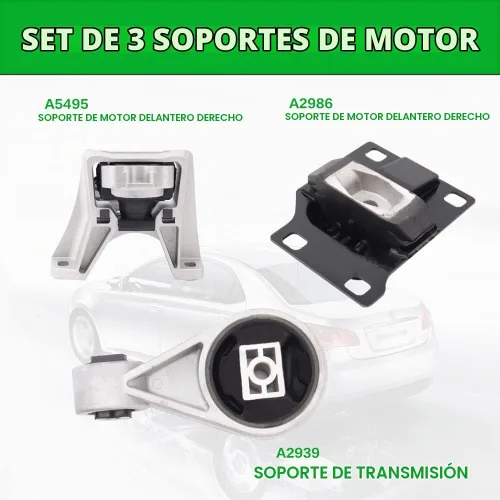 Vista 2 de Soporte de motor compatible con Ford Transit Connect 2010-2013 2.0L