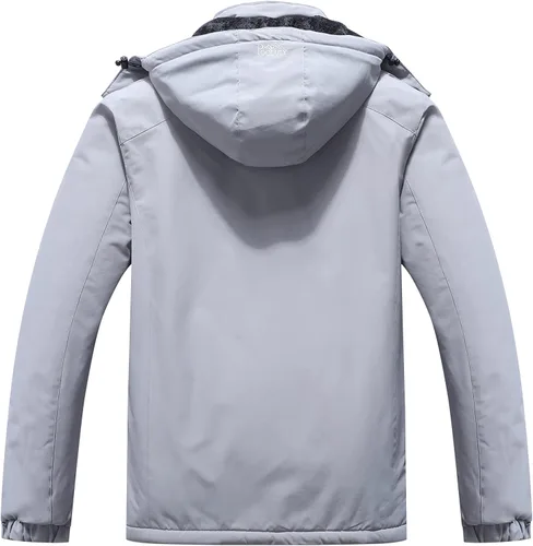 Vista 2 de Pooluly - Chaqueta impermeable de invierno, esquí, snowboard, para hombre, con capucha, rompevientos.