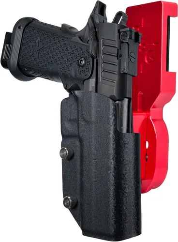 Vista 11 de Black Scorpion Gear Pro - Funda de competición resistente para Staccato P Duo Azul / fibra de carbono
