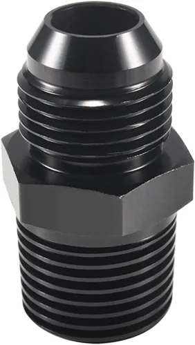 Vista 13 de Adaptador de tubería macho 4AN a NPT de 1/4 pulgadas, adaptador recto de aluminio de 4AN a 1/4 de pulgada NPT para accesorios de sistema