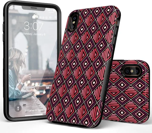 Vista 3 de Casely Funda para iPhone Xs Max Funda con estampado de festival (solo buenas vibraciones)