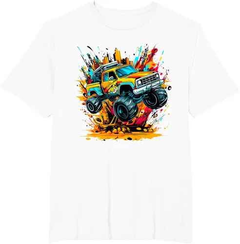 Vista 16 de Monster Trucks Are My Jam - Camiseta Monster Truck, Negro