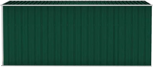 Vista 6 de vidaXL Storage Shed, Wall-Mounted Garden Shed with Lockable Double Doors, Outdoor Storage Shed for Backyard Patio Lawn, Green Galvanized Steel
