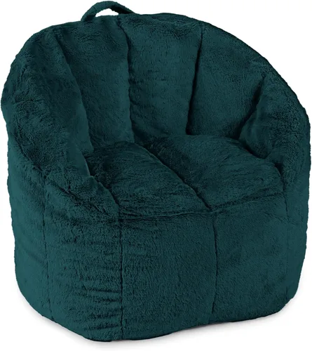 Vista 29 de Big Joe Milano - Silla de Puf con Cuero Montana Negro Vibe