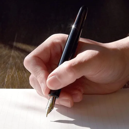 Vista 5 de Pluma estilográfica para escribir en oro de 14 quilates, impresionante bolígrafo de lujo, herramienta de escritura clásica, el mejor regalo, oficina